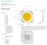 Diode LED COB CMU1010-0000-000N0H0A57G CMU1010-0000-000N0H0A35G 36V 720mA 13.5mm pour éclairage extérieur