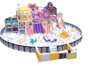 Équipement de terrain de jeu intérieur pour enfants vendu en usine commerciale <span class=keywords><strong>Structure</strong></span> de jeu certifiée CE Capacité de 500kg Garantie de 3 ans - Product Image 3