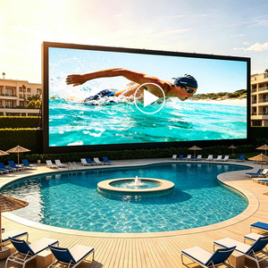 Écran LED mural HD extra large d'un côté, affichage LED extérieur étanche pour piscine, écran LED ultra-léger - Product Image 1