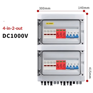 300x140x415mm PV Combiner Box Four-in-two-out DC1000V Solar Junction Box Enclosure Photovoltaic distribution box - Product Image 2