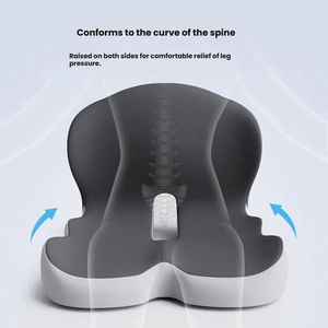 <span class=keywords><strong>Coussin</strong></span> lombaire et d'assise ergonomique orthopédique en <span class=keywords><strong>mousse</strong></span> à mémoire de forme confortable pour le soutien du bas du dos et le soulagement de la pression - Product Image 3