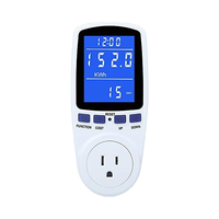 Compteur de puissance à affichage 7 modes amélioré Moniteur d'utilisation électrique domestique Rétroéclairage Protection contre les surcharges Testeur de mise à mort pour compteurs d'énergie