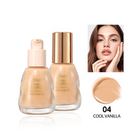 Fond de Teint Liquide Populaire Longue Tenue, Hydratant, Éclaircissant, Imperméable et Contrôle du Sébum pour le Visage