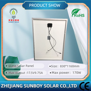 Panel Solar SUNBOY SOLAR SS-170W PERC Mono Glass de 830*1160mm, 17.5V, 20-21% de Eficiencia, 3 Años de Garantía, CE, Venta Directa de Fábrica en Ningbo - Product Image 4