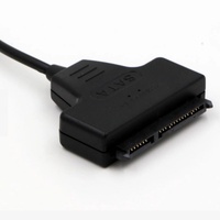 Cavo BAJEAL Dual USB 2.0 a SATA 7+15/22 Pin in Rame Puro Intrecciato PVC per HDD con Ricarica Rapida 3A, Adattatore 2.5in, 0.5m