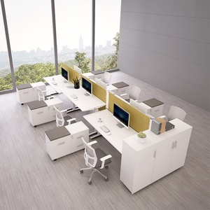 New Arrival Electric Height <b>Adjustable</b> Executive Home Lifting Standing Workstation Office Furniture Desk <b>Table</b> with Cabinets - Product Image 6