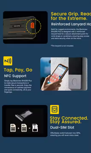 Ver BV6200 Plus Rugged 4G Teléfono móvil Android 14 NFC IP69K 8 + 256GB Almacenamiento 8 + 13MP Cámara Octa Core 11000mAh T606 Celular - Product Image 6