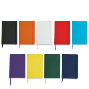 A5 PU Leather Notebook with Elastic Band, Hardcover Journal for Office, School, Custom Logo, 9 Colors Available - Product Image 3