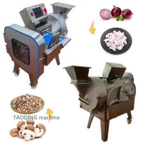 Mesin pemotong sayur tinggi yang dapat disesuaikan otomatis pemotong sayur buah pengiris kentang dan mesin bergelombang