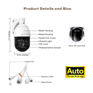 Cámara de Seguridad <span class=keywords><strong>IP</strong></span> de Alta Calidad 3.0 Mega HD <span class=keywords><strong>20X</strong></span>, Cámara CCTV PTZ para Interiores y Exteriores - Product Image 6