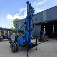 Machine de forage hydraulique et pneumatique à double usage KY300S, pompe à boue pour forage de puits de 300 m, moteur de carottage