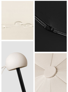 Venta al por mayor Carandi Color mujeres 6K vinilo protector solar UPF50 + ultraligero portátil Mini paraguas personalizado con logotipo - Product Image 5