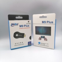 M9 Plus Anycast WiFi Display Dongle 2.4GHz 1080P Lecteur multimédia portable sans fil HD Streamer Projecteur Smartphones Tablettes ABS