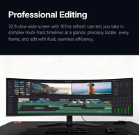 Pantalla de ordenador Monitor curvo ultra ancho de 49 pulgadas Pantalla de Pc 5K Pantalla de juego profesional de 165Hz Pantalla de juego de sincronización G para Gamer