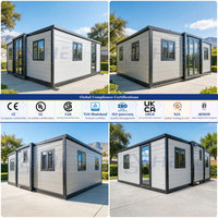 Maison conteneur préfabriquée extensible de 20 pieds pour bureau à domicile ou jardin, MOQ 1 ensemble, mini-bungalow modulaire mobile et empilable clé en main