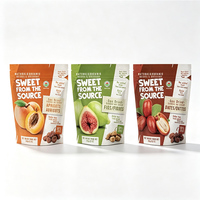 Sachet refermable de qualité alimentaire, imprimé en couleur, pour fruits secs biologiques, logo personnalisé acceptable