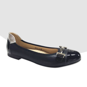 Zapatos planos de <span class=keywords><strong>piel</strong></span> para <span class=keywords><strong>mujer</strong></span>, <span class=keywords><strong>bailarinas</strong></span>, sin cordones, talla grande - Product Image 2