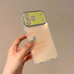 Senyork candy colors glossy shockproof phone case for iPhone 17 16 15 pro max large <b>window</b> lens protect back <b>cover</b> wholesale - Product Image 2