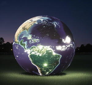 매장 및 파티용 거대 옥외 행사 풍선, 광고용 행성 및 달 모양의 공기주입식 애드벌룬 (송풍기 포함) - Product Image 4