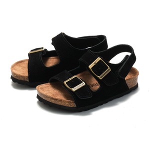 Sandali in sughero smerigliato per bambini, best-seller transfrontalieri, unisex, con chiusura in velcro, scarpe da spiaggia leggere per esterni - Product Image 4