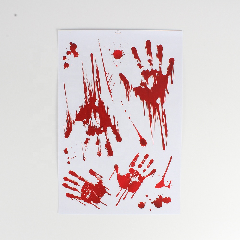 window static cling halloween home decor diy party iron big body sticker window
