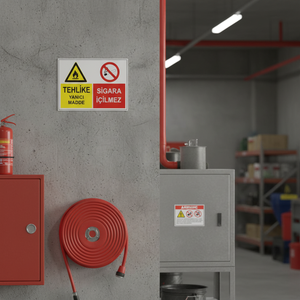 Señal de Material Inflamable Peligroso para Equipos y Accesorios de Extinción de Incendios - Product Image 3