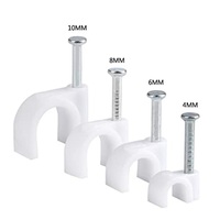 Clips de câble de fixation en plastique, 10 pièces, excellente qualité, Installation, Clips