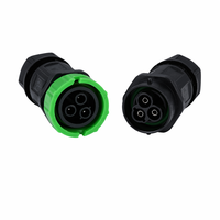 Connecteur étanche IP68 3 voies mâle et femelle Greenway Nylon 17,5A 450V V0 ignifuge certifié ETL CE UKCA CB RoHS