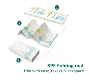 Không độc hại xé kháng dễ dàng làm sạch có thể gập lại bé đi bộ học tập chơi Mat trẻ em Mat bé XPE mat - Product Image 4