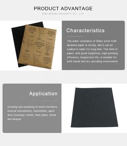 Üretim kore su geçirmez silikon karbür parlatma zımpara zımpara kuru ve ıslak zımpara kağıdı - Product Image 3