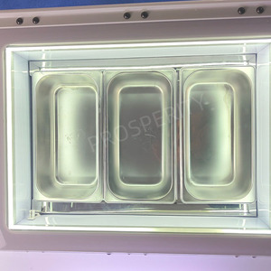 Vetrina Refrigerata per Gelati da Banco a Temperatura Singola con Raffreddamento ad Aria, Unità Congelante Portatile Integrata - Product Image 4