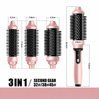 Outils de coiffure professionnels 3 en 1, brosse à boucler, fer à boucler professionnel, brosse à boucler pour outils de coiffure de salon