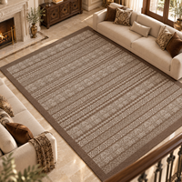 Tapis de salon haut de gamme en laine et soie de Nouvelle-Zélande, style moderne, fait main, tufté, pour la décoration de villas de luxe