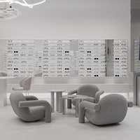 Aménagement intérieur personnalisé pour magasin d'optique, présentoirs à lunettes, mobilier de magasin de lunettes, équipements de vente au détail