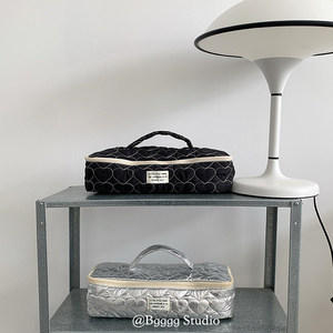 Portable 35*11*9CM Women Cosmetic Bag Hair Dryer and Curling Iron <b>Storage</b> Bag Durable Label Logo Zipper Bag - Product Image 3