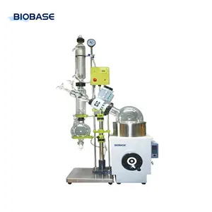 BIOBASE China evaporador rotativo destilação de óleo essencial três vias vidro 20l condensadores duplos evaporador rotativo