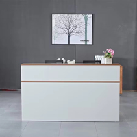 Bureau de réception commercial moderne en bois pour salle de sport, hôtel, centre commercial - Réglable et extensible