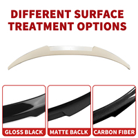 Hancheng Vente à Chaud Plastique ABS Noir Brillant PSM Aileron Arrière Extension pour BMW Série 3 G20 318d 320d 330d 2020-2022