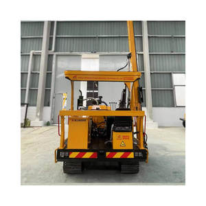 With 4 Cylinders diesel Engine for Highway Crash Barrier Installation, 6meters HXR5 Crawler Pile <b>Driver</b> Ramming Machine - Product Image 4