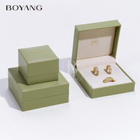 Boyang personnalisé mode collier boucle d'oreille bague emballage cadeau boîte à bijoux de luxe
