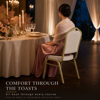 Chaise de banquet empilable en tissu velours au design classique personnalisé avec structure en fer pour mariages, fêtes, hôtels, restaurants et usage domestique