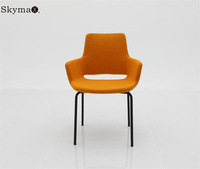 Chaise de bar Skymax avec renfort en acier Chaise de salon d'intérieur Chaise longue simple Table console avec chaise d'appoint