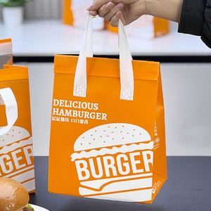 Sac à Déjeuner Portable Réutilisable Durable avec Impression Personnalisée en Tissu Non Tissé et Isolation en Aluminium avec Poignée - Product Image 3