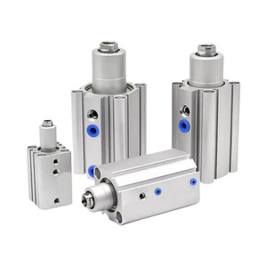 Cilindro Rotatorio de 90 Grados MKB12, Cuerpo de Aluminio, Amortiguador Neumático de Doble Acción, Magnético, para Posicionamiento y Sujeción en Esquinas - Product Image 1
