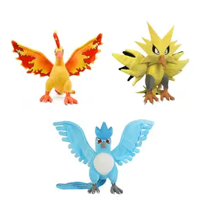 אגדי ציפור Articuno מולטרס Zapdos בפלאש בובת ברקים קפוא להבת ציפור קרח ציפור בובת צעצועים