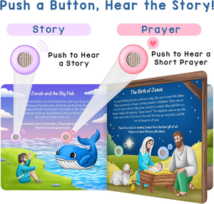 Câu Chuyện Kinh Thánh 13 âm thanh âm nhạc sớm cuốn sách học tập cho trẻ em 28 nút âm thanh cuốn sách với những lời cầu nguyện cho những người nhỏ bé - Product Image 3