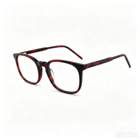 Lunettes rondes en acétate anti-lumière bleue pour hommes et femmes, monture optique rétro pour ordinateur, blocage de la lumière bleue, vente en gros