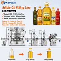 Ligne de remplissage et de bouchage automatique pour huiles alimentaires (palme, olive, soja, tournesol) – Remplisseuse à piston 8 têtes 100-1000 ml