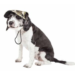 Chapeau pour chien réglable camouflage taille moyenne et grande, protection UV, vêtements pour animaux de compagnie, design amusant et tendance pour l'été - Product Image 4
