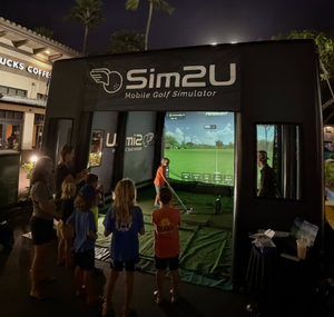 Tente de simulation de <span class=keywords><strong>golf</strong></span> gonflable portable personnalisé<span class=keywords><strong>e</strong></span> avec écran de cinéma pour l'intérieur et l'extérieur - Product Image 2